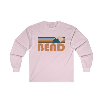 Buy light-pink Bend, Oregon Long Sleeve Shirt - Retro Unisex Bend Long Sleeve Tee