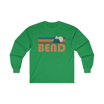 Buy irish-green Bend, Oregon Long Sleeve Shirt - Retro Unisex Bend Long Sleeve Tee
