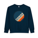 Florida Toddler Sweatshirt - Retro Florida Toddler Crewneck Sweatshirt-3