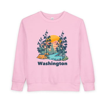 Buy pink Washington Toddler Sweatshirt - Washington Toddler Crewneck Sweatshirt