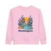 Washington Toddler Sweatshirt - Washington Toddler Crewneck Sweatshirt