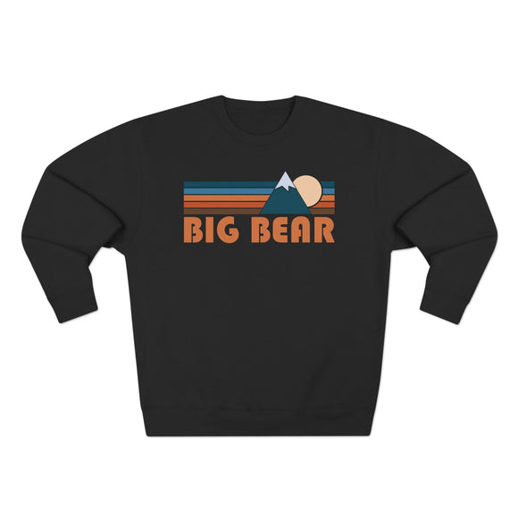 Premium Big Bear, California Retro Mountain Graphic Sweatshirt
