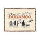 Durango, Colorado Ski Town Throw Blanket | Mountain Woven Blanket-1