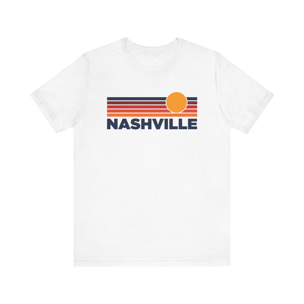 Nashville, Tennessee T-Shirt Retro Sun Ombre Unisex Tee, Vintage Tennessee Tee, Mountain Sun Nashville Tee, Tennessee Souvenir Shirt