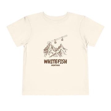 Whitefish, Montana Toddler T-Shirt — Vintage Gondola Ski Mountain Tee