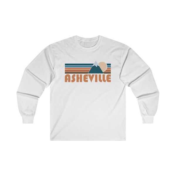 Asheville, North Carolina Long Sleeve Shirt - Retro Unisex Asheville Long Sleeve Tee