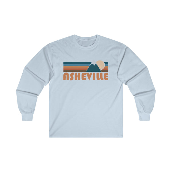 Asheville, North Carolina Long Sleeve Shirt - Retro Unisex Asheville Long Sleeve Tee