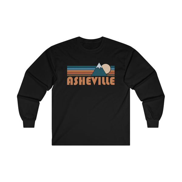 Asheville, North Carolina Long Sleeve Shirt - Retro Unisex Asheville Long Sleeve Tee