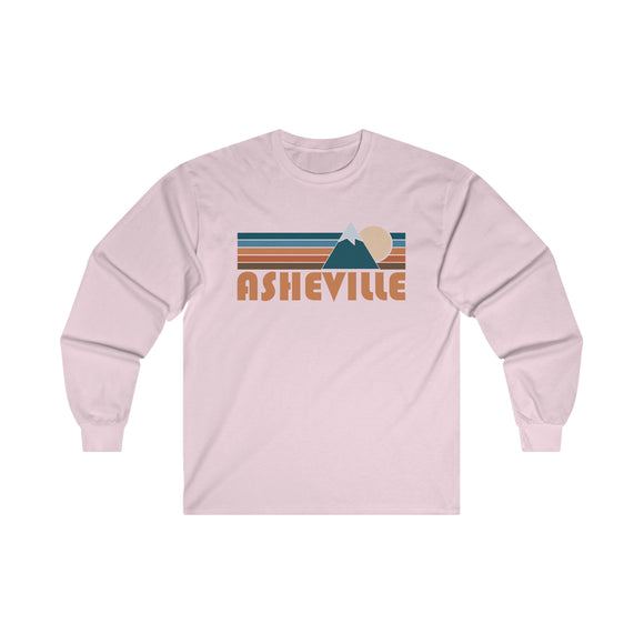 Asheville, North Carolina Long Sleeve Shirt - Retro Unisex Asheville Long Sleeve Tee