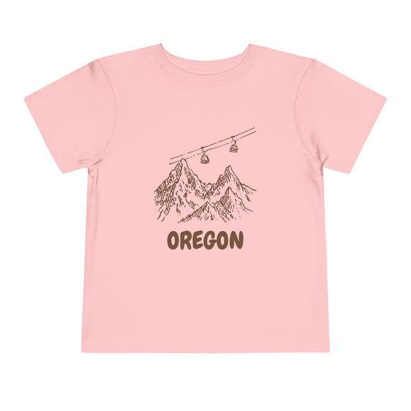 Oregon Toddler T-Shirt — Vintage Gondola Ski Mountain Tee