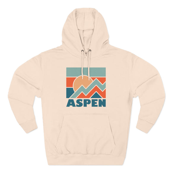 Aspen, Colorado Hoodie - Retro Mountain Unisex Sweatshirt