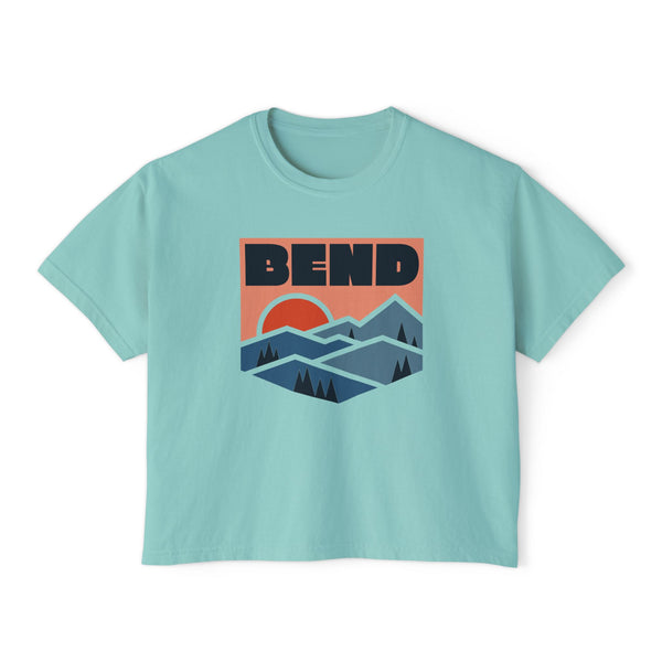 Women's Bend, Oregon Boxy Graphic Tee - Slightly Cropped