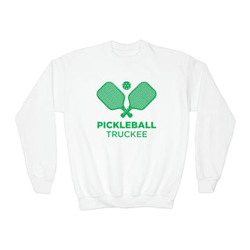 Truckee, California Youth Sweatshirt - Pickleball Unisex Kid's Truckee Crewneck Sweatshirt