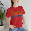 Boise, Idaho Shirt - Mountain Sunset Unisex Boise T-Shirt-73