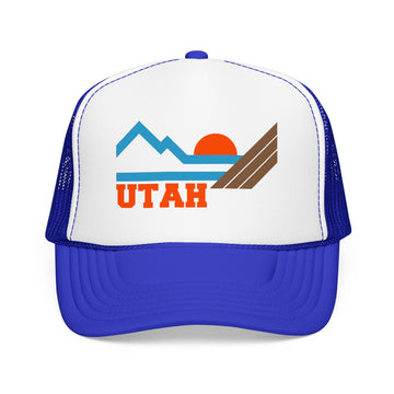 Buy royal-white-royal Utah Trucker Hat - Utah  Mountain Cap