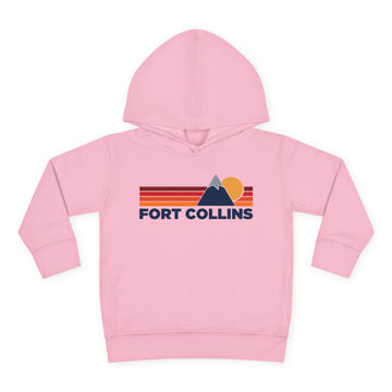 Buy pink Fort Collins, Colorado Toddler Hoodie - Unisex Mountain Fort Collins Pullover Sweatshirt, Kids Hooded Jumper, Colorado Souvenir