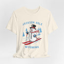 Jackson Hole, Wyoming T Shirt - Ski Snowman Graphic Tee-10
