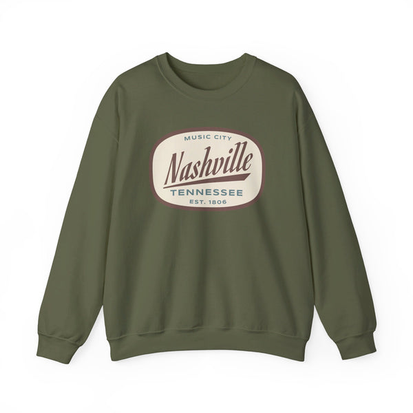 Nashville, Tennessee Sweatshirt - Unisex Retro Crewneck Nashville Sweatshirt
