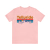Telluride, Colorado Shirt - Mountain Sunset Unisex Telluride T-Shirt