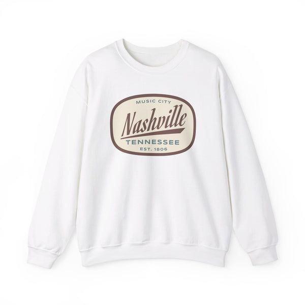 Nashville, Tennessee Sweatshirt - Unisex Retro Crewneck Nashville Sweatshirt