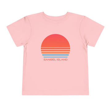 Buy pink Sanibel Island, Florida Toddler T-Shirt - Retro 80s Toddler Sanibel Island Shirt