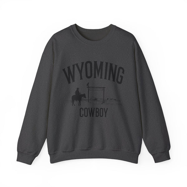 Wyoming Sweatshirt - Wyoming Cowboy Graphic Crewneck