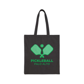Palo Alto, California Cotton Canvas Pickleball Palo Alto Tote Bag
