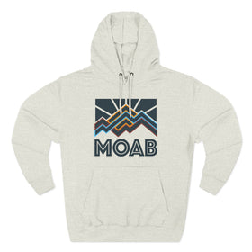 Moab, Utah Hoodie - Retro Mountain Unisex Sweatshirt