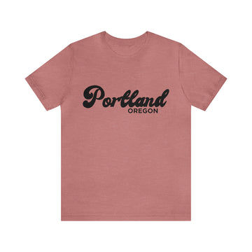 Buy heather-mauve Portland, Oregon T-Shirt - Retro Unisex Portland Shirt