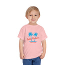Santa Barbara, California Toddler T-Shirt - Retro Palm Tree Toddler Santa Barbara Shirt-12