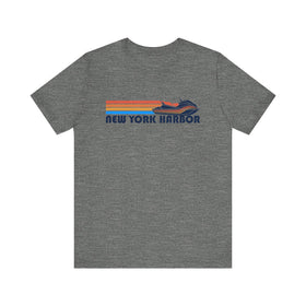 New York Harbor T Shirt - Retro Jetski PWC Graphic New York Harbor Tee