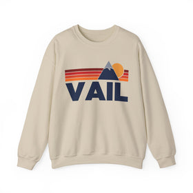 Vail, Colorado Sweatshirt Retro Mountains, Vail Unisex Crewneck, Vintage Cozy Jumper, Gift for Outdoor Lovers