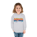 Asheville Toddler Hoodie - Retro Mountain Sun Unisex Asheville Toddler Sweatshirt-11