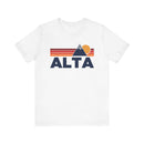 Retro Alta, Utah T-shirt, Mountain Tee, Vintage Alta Unisex Jersey Shirt, Outdoor Hiking Apparel-1