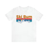 Ski Bum T-Shirt - Mountain Sunset Unisex Ski Bum Shirt