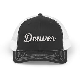 Denver, Colorado Snapback Trucker Cap - Embroidered Denver Hat - 0