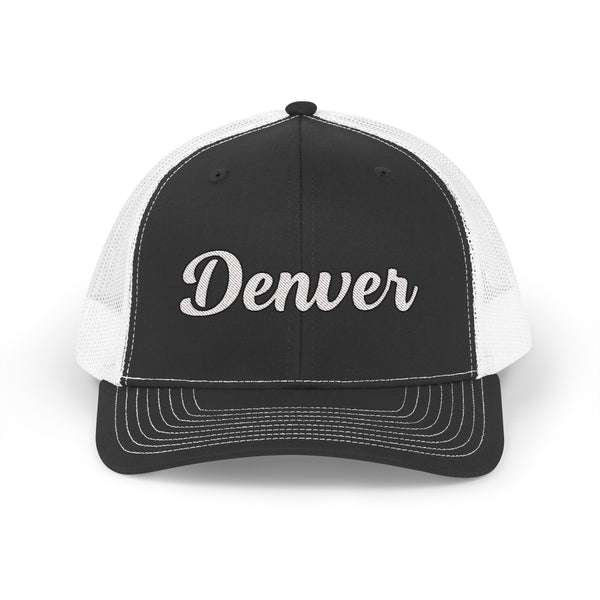 Denver, Colorado Snapback Trucker Cap - Embroidered Denver Hat