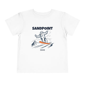 Sandpoint, Idaho Yeti Snowboard Toddler Tee - 0