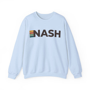 Buy light-blue Nashville, Tennessee NASH Retro Stripe Sweatshirt