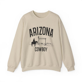 Arizona Sweatshirt - Mountain Cowboy Graphic Crewneck - 0