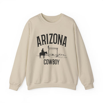 Arizona Sweatshirt - Mountain Cowboy Graphic Crewneck - 0