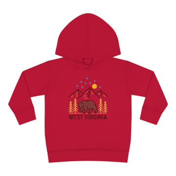 Buy vintage-red West Virginia Toddler Hoodie - Unisex West Virginia Toddler Sweatshirt
