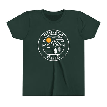 Buy forest Killington, Vermont Youth Shirt - Retro Mountain Killington Kid's T-Shirt