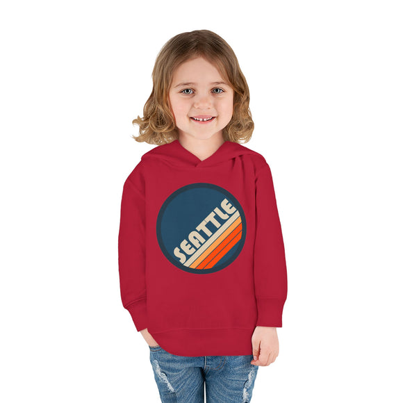 Seattle, Washington Toddler Hoodie - Unisex Seattle Pullover Sweatshirt, Kids Hooded Jumper, Washington Souvenir