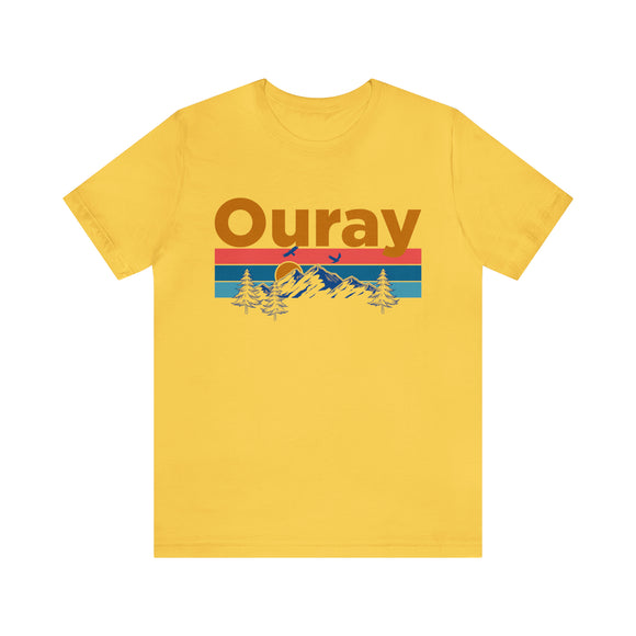 Ouray, Colorado Shirt - Mountain Sunset Unisex Ouray T-Shirt