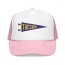 Tucson, Arizona Pennant Trucker Hat — Retro Flag Foam Cap-3