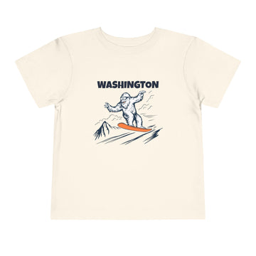 Washington Yeti Snowboard Toddler Tee