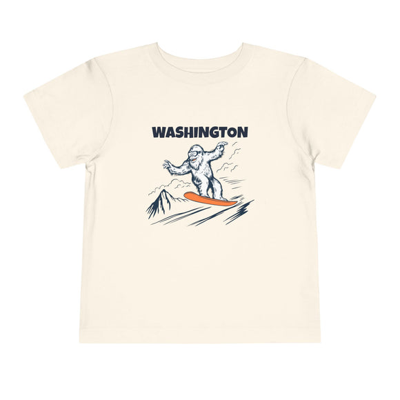 Washington Yeti Snowboard Toddler Tee