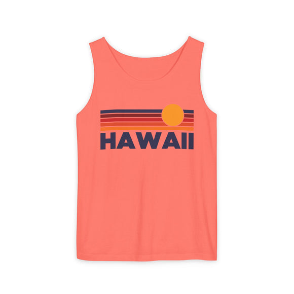 Hawaii Retro Sunstripe Tank Top | Comfort Colors - 100% Cotton