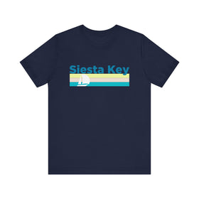 Buy navy Siesta Key, Florida T Shirt - Sailboat Graphic Tee